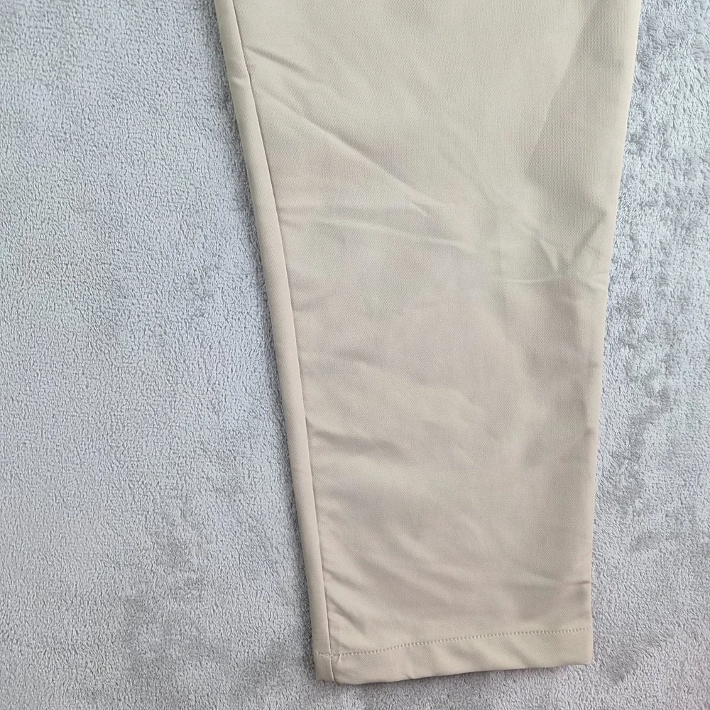 Banana Republic Pants Men 38x34 Tan Khaki Polyester Flat Front Chino Lightweight